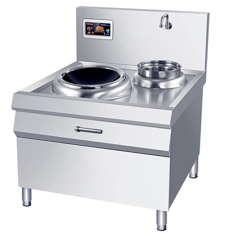 商用電磁爐15kw電灶臺(tái)大功率電磁灶廚房設(shè)備酒店飯店電爐灶電炒爐100*80單灶300爐頭220V6